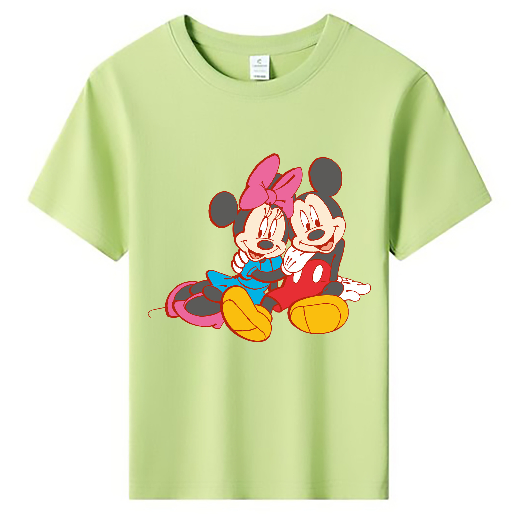 ミッキーマウス Mickey Mouse 綿100％キッズTシャツ（フロントプリント）